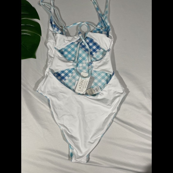 NWT L Space [‎ 6 ] Picnic Plaid Gianna Classic One Piece Swimsuit - Picture 11 of 12